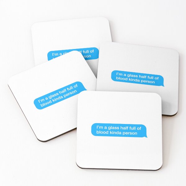 Item preview, I'm a glass half full of blood kinda person designed and sold by textingtees.