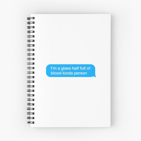 Item preview, I'm a glass half full of blood kinda person designed and sold by textingtees.