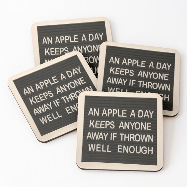 Item preview, Felt board: An apple a day keeps anyone away if thrown well enough designed and sold by Haley Cole.