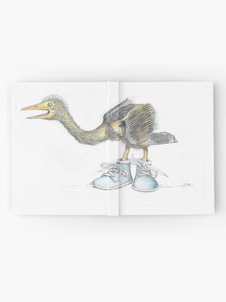 Alternate view of Baby blue heron in baby boots Hardcover Journal
