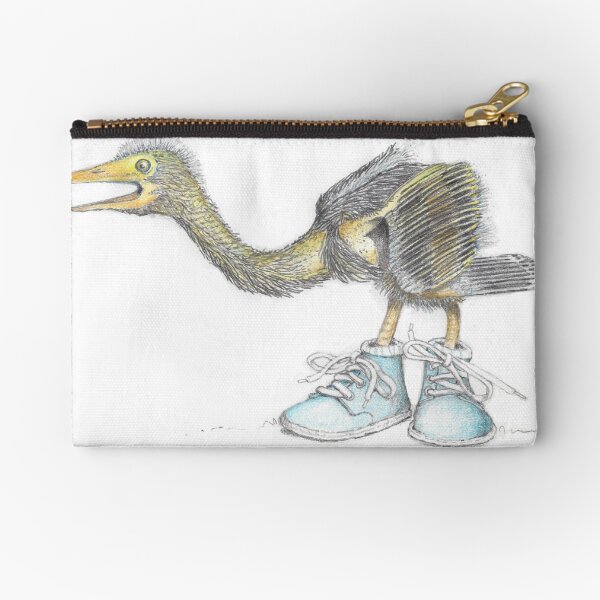 Item preview, Baby blue heron in baby boots designed and sold by JimsBirds.