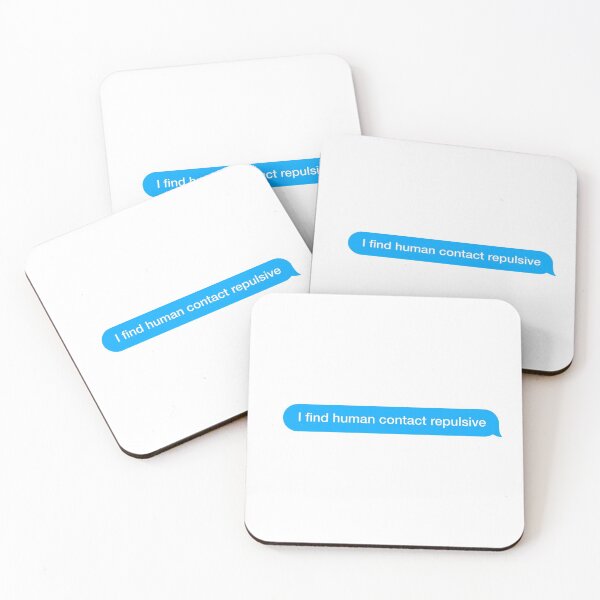 Item preview, I find human contact repulsive designed and sold by textingtees.