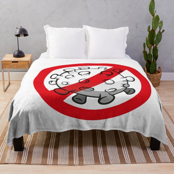 Item preview, Illustration cartoon prohibited corona virus a microorganism designed and sold by LucianoCosmo.