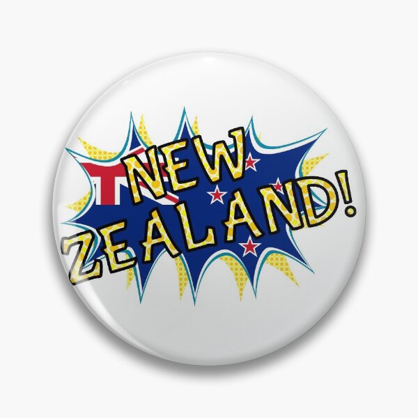 Artikelvorschau, New Zealand flag comic style star entworfen und verkauft von piedaydesigns.