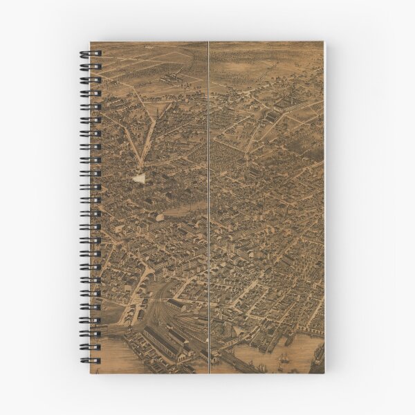 Item preview, Vintage Pictorial Map of New Haven CT (1879) designed and sold by BravuraMedia.