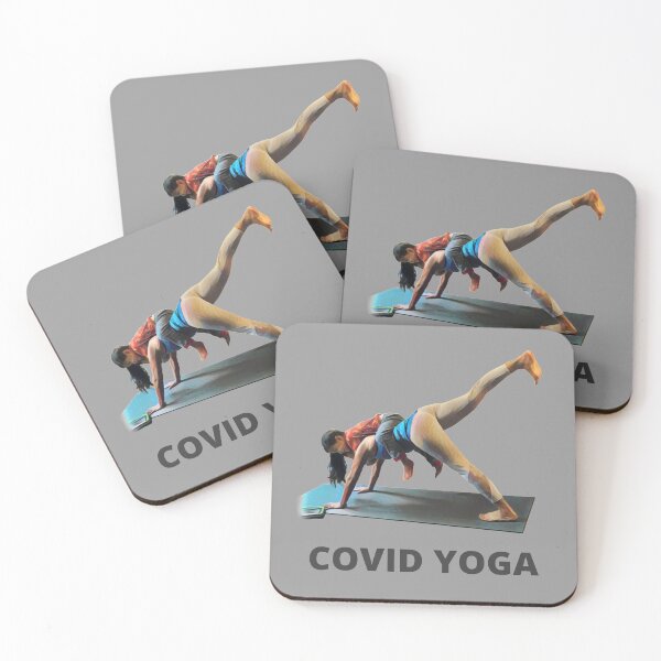 Item preview, COVID Yoga - Dark Gray designed and sold by ryanwfraser.