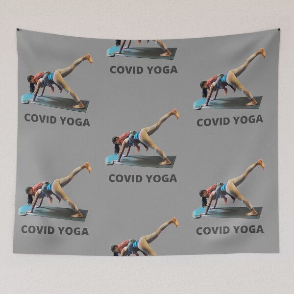 Item preview, COVID Yoga - Dark Gray designed and sold by ryanwfraser.