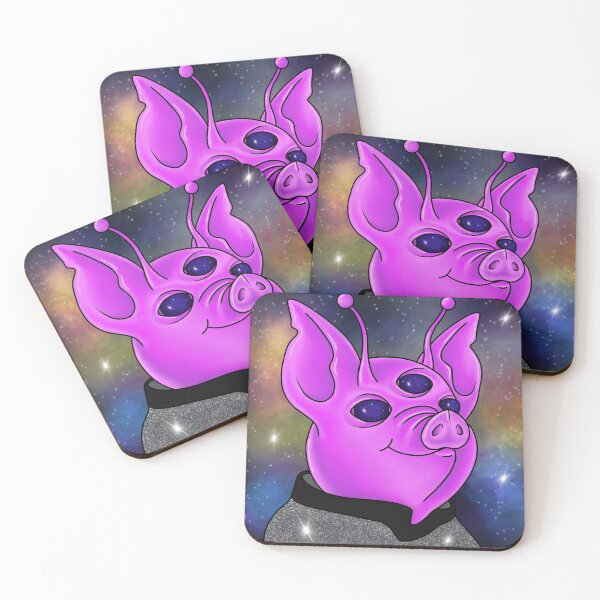 Item preview, Alien lieutenant space pig designed and sold by Alikattoos.