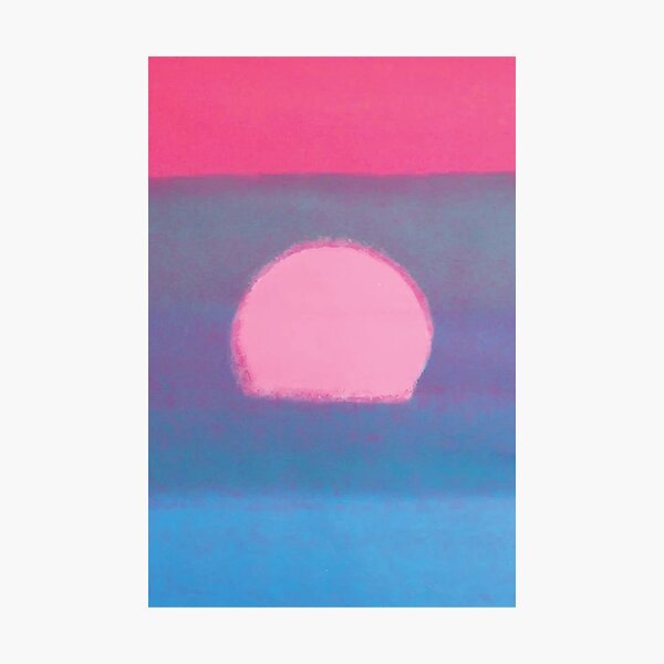 Andy Warhol | Sunset Unique Blue Photographic Print