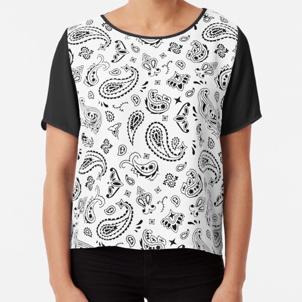 White Bandana Chiffon Top