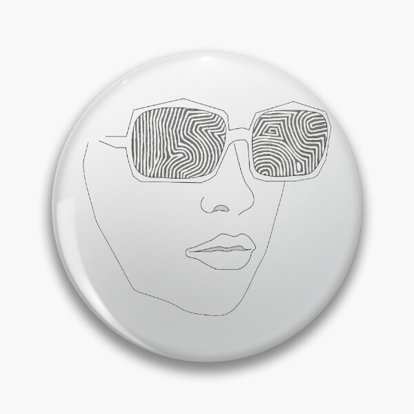 Item preview, linework face sunglases/fashion drawing  designed and sold by b-carlson.