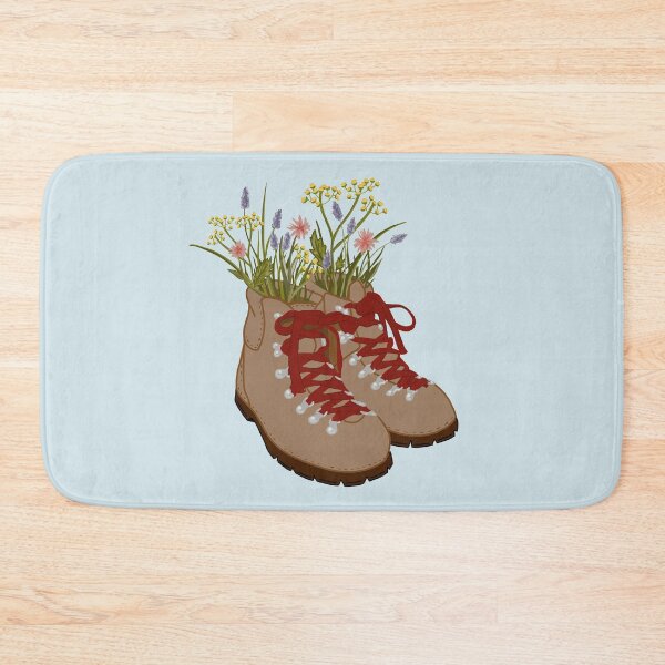 Item preview, Wildflower Hiking Boots  designed and sold by Alexandra Jones.