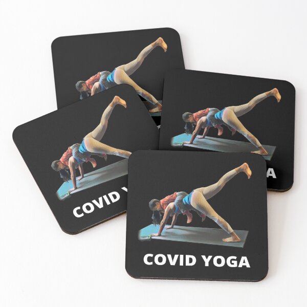 Item preview, COVID Yoga - White designed and sold by ryanwfraser.