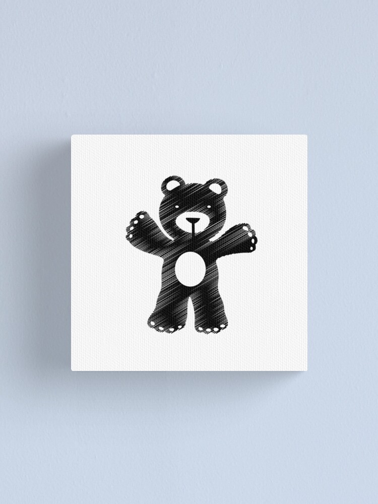 Cute Teddy Bear Art Print for Sale by vitbich