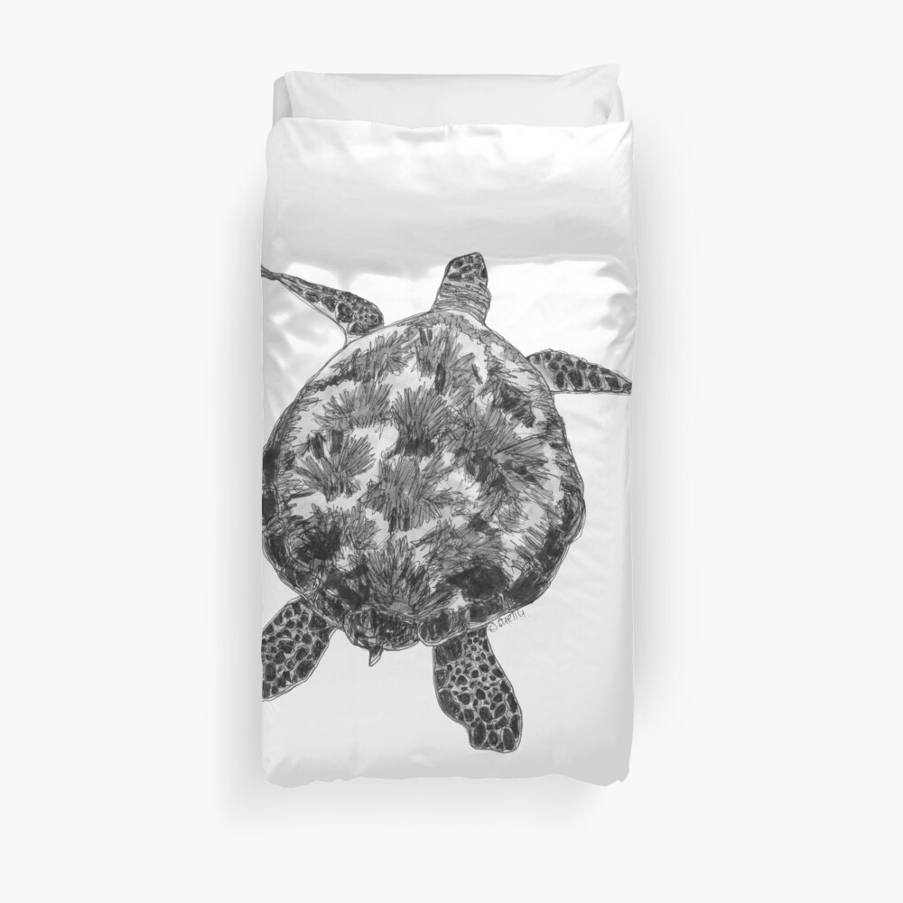 Jacki the Turtle Duvet Cover