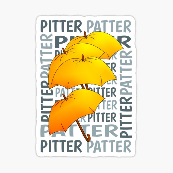 Umbrella Pitter Patter Sticker