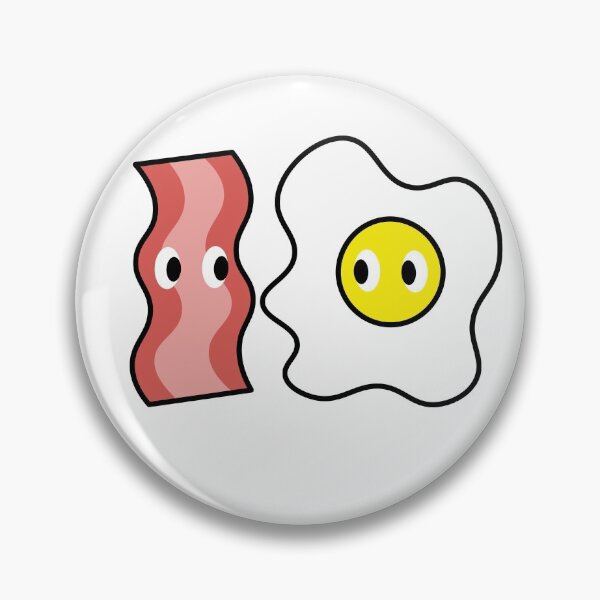 Item preview, Kawaii Bacon and Egg Cute Breakfast Friends Design designed and sold by mariekawaii.