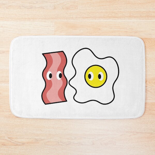 Item preview, Kawaii Bacon and Egg Cute Breakfast Friends Design designed and sold by mariekawaii.