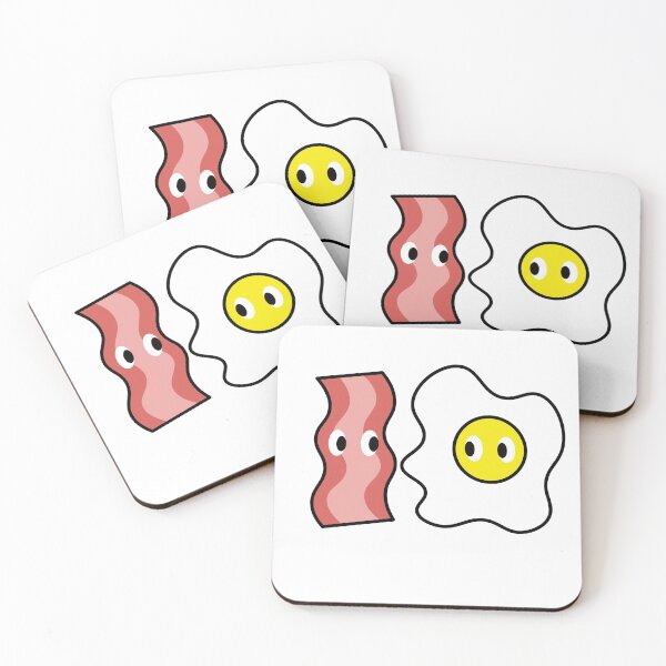 Item preview, Kawaii Bacon and Egg Cute Breakfast Friends Design designed and sold by mariekawaii.