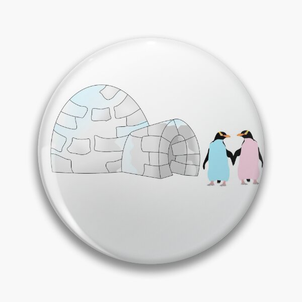 Artikelvorschau, Pastel Penguins and Igloo entworfen und verkauft von piedaydesigns.