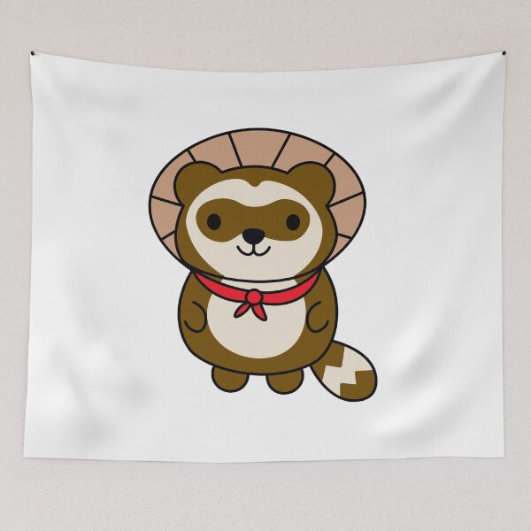 Item preview, Kawaii Tanuki, Cute Japanese Raccoon Dog  designed and sold by mariekawaii.