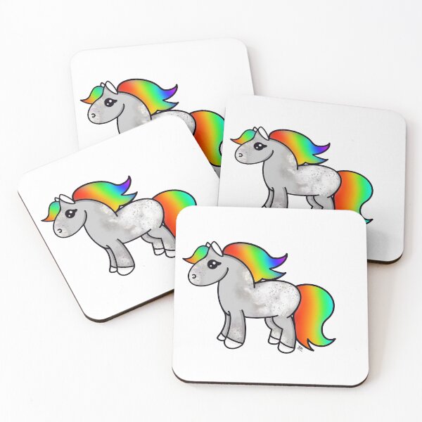 Item preview, Rainbow Dapple Grey Horse designed and sold by Bethan Morgan.