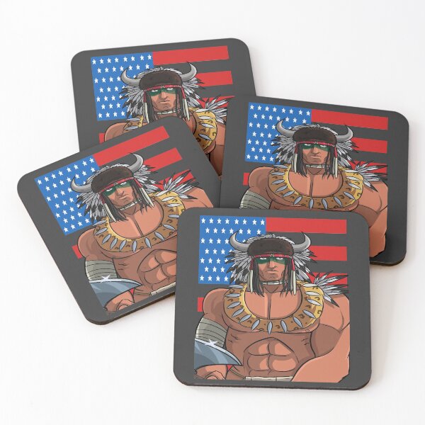 Item preview, Native American Day Indian Warrior American Flag designed and sold by Nosek1ng.
