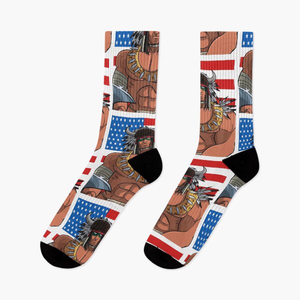 Item preview, Native American Day Indian Warrior American Flag designed and sold by Nosek1ng.
