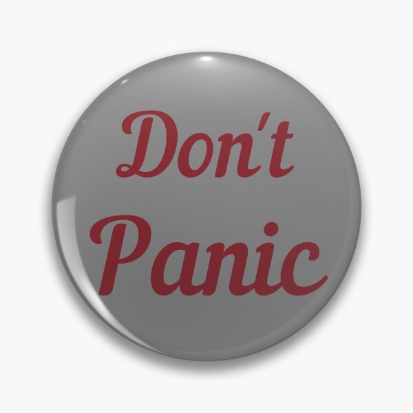 Item preview, Don't Panic - Cabernet designed and sold by ryanwfraser.