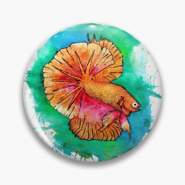 Item preview, Betta Fish Splat designed and sold by KaneArt.