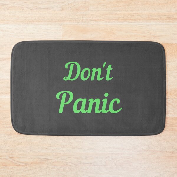 Item preview, Don't Panic - Green designed and sold by ryanwfraser.