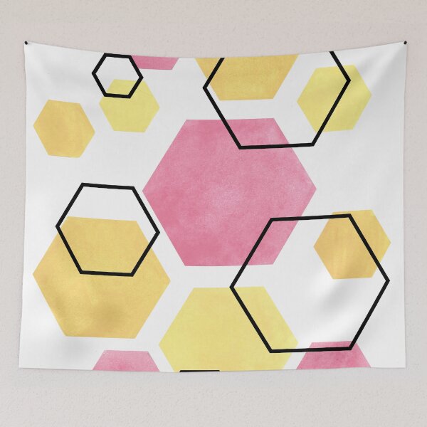 Item preview, Abstract Hexagon design  designed and sold by ArtsinneT.