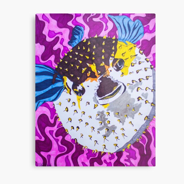 Puffer fish Metal Print