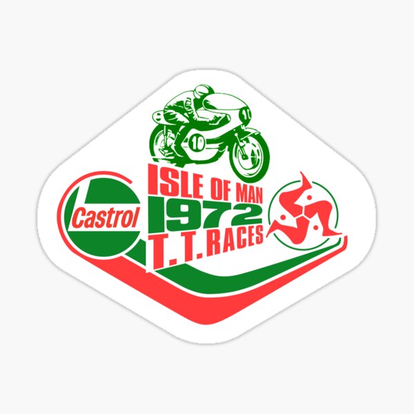 Isle Of Man TT Races 1972 Shirt, Sweat à capuche, Sticker Sticker