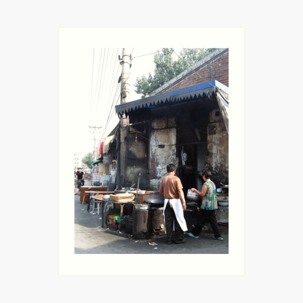 Beijing 2006 - Preparing breakfast Art Print