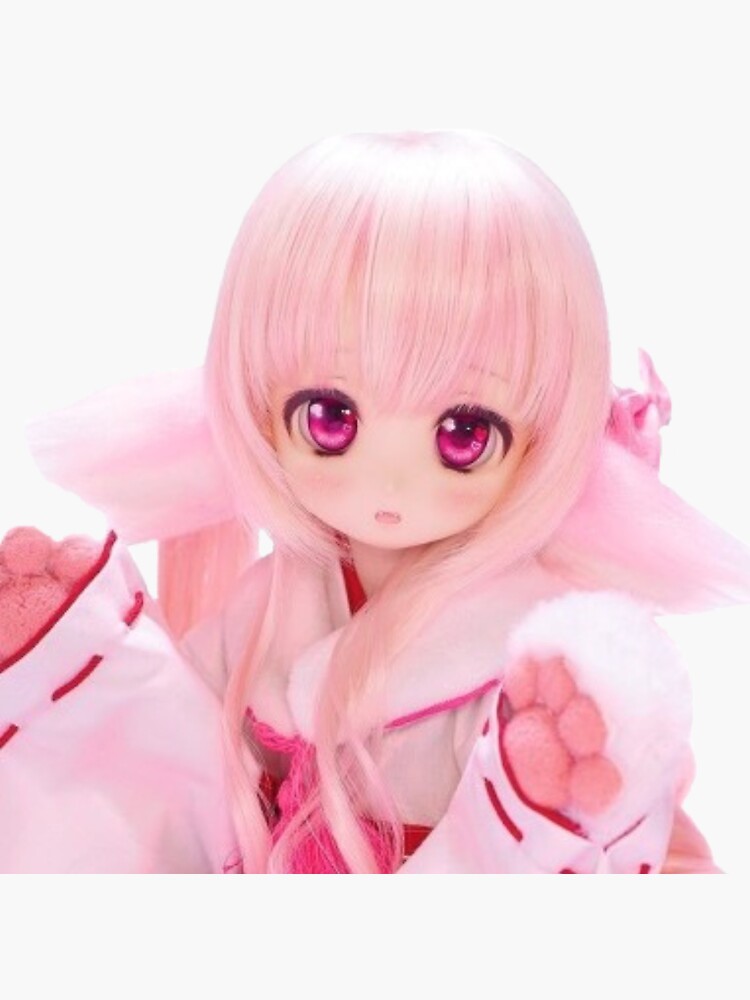 "UwU Kitty Doll" Sticker for Sale by 6ngelic Redbubble