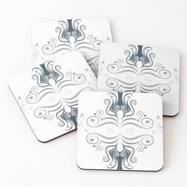 Item preview, Silver Blue Damask Print Decor designed and sold by legacyholistic.