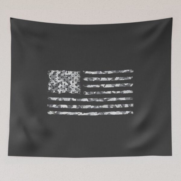 Item preview, USA FLAG CAMO - Black and White designed and sold by pricktees.