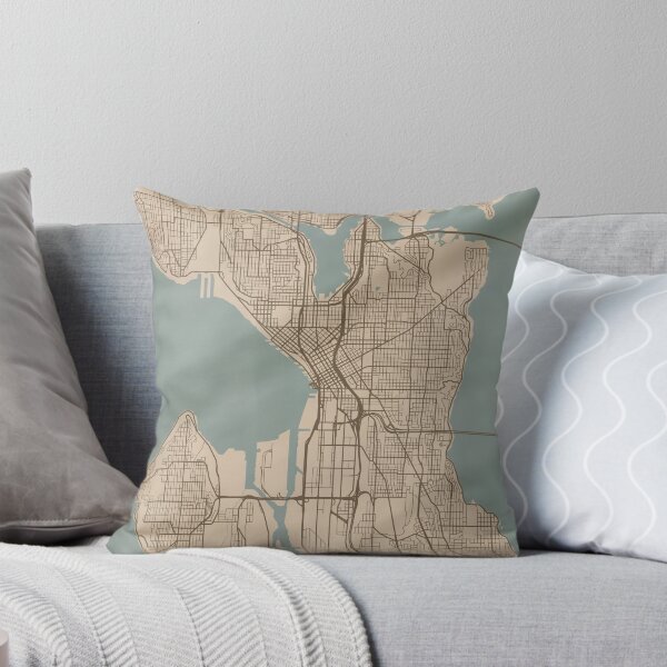 Item preview, Seattle Sepia Map designed and sold by CPTVDesign.