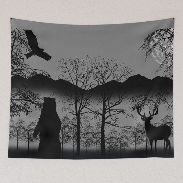 Item preview, Misty Mountain Silhouette  designed and sold by RuthFurtado.
