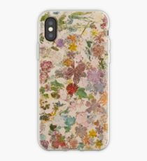 Pressed flowers iPhone Case