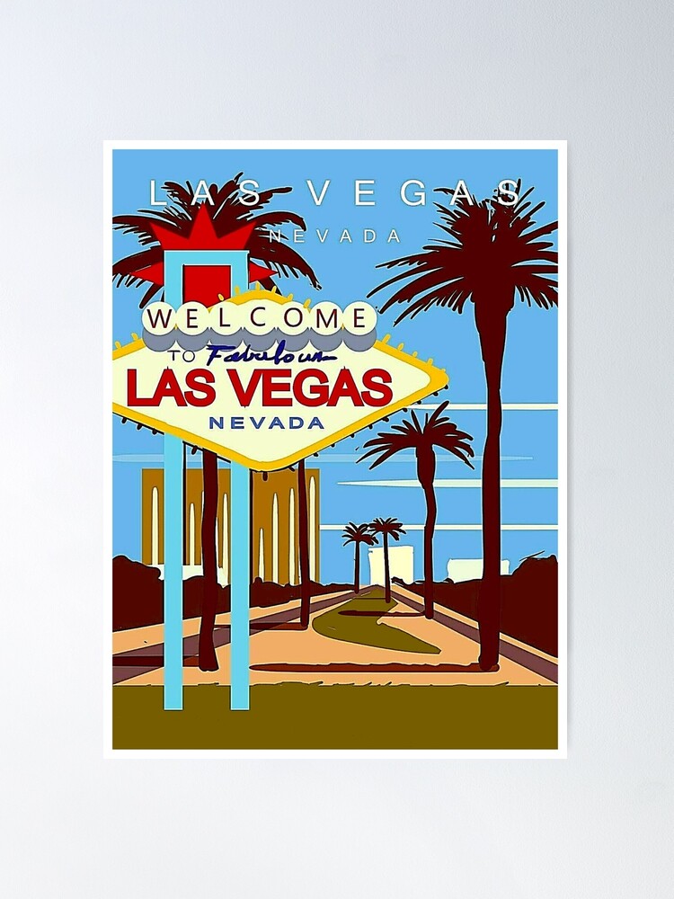 Las Vegas, Travel, Vintage Poster Shower Curtain