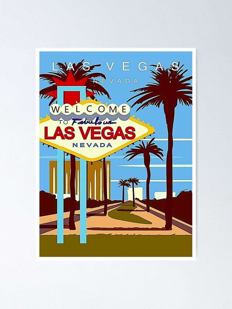 las vegas travel print las vegas poster unique wallart decor black