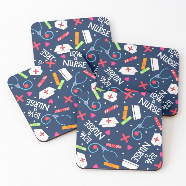 Item preview, Love a Nurse Words Art Navy Blue designed and sold by phyllisdobbs.