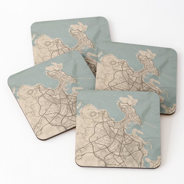 Item preview, A Coruna Sepia Map designed and sold by CPTVDesign.