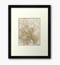 Vintage Map of Richmond Virginia (1934) Framed Print