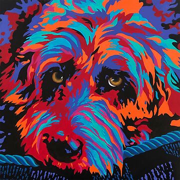 Artwork thumbnail, Milo the Labradoodle by Nicole Grimm-Hewitt