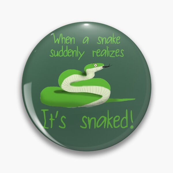 Item preview, Funny Snaked (Naked) Snake designed and sold by Amy Hadden.