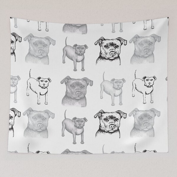 Item preview, Drawings of Staffies Staffy Staffie Pups designed and sold by StaffyDognCo.