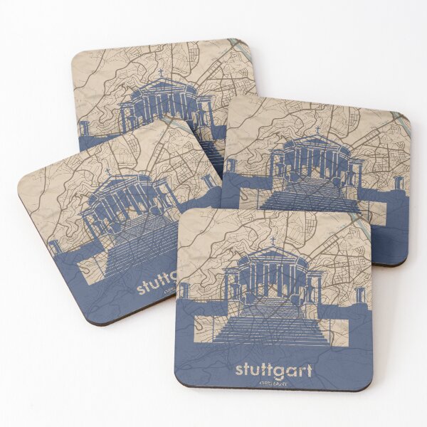 Item preview, Map + Silhouette | Stuttgart designed and sold by CPTVDesign.